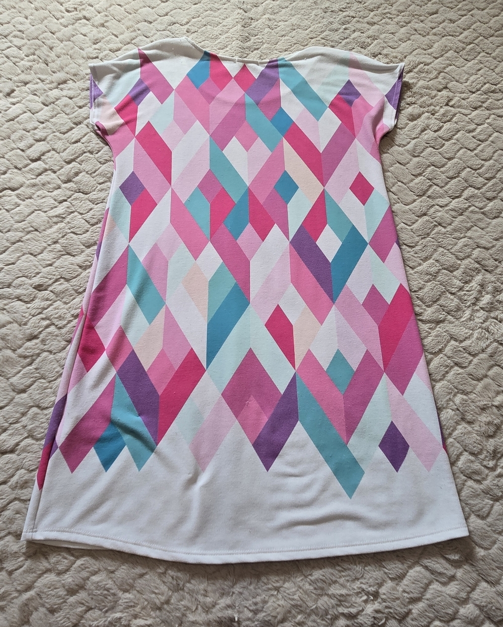 12 Pm by Mon Ami Multicolor Pastel Diamond Geo Black Pattern, Size Medium - Picture 6 of 6